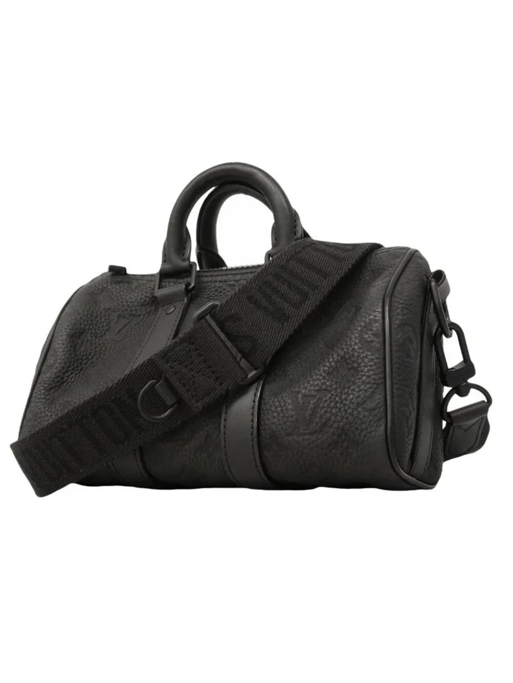 Louis Vuitton Handbag Taurillon Keepall Bandouliere 25 Black 2-Way